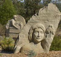 Heritage Sculptures at Pensioners Hill Lookout - Foster Accommodation