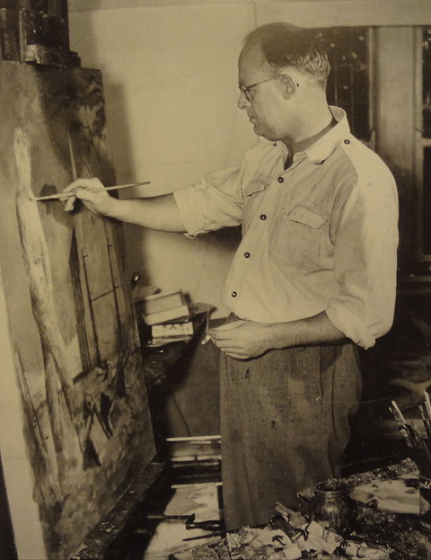 Russell Drysdale Easel Sculpture - Foster Accommodation 1