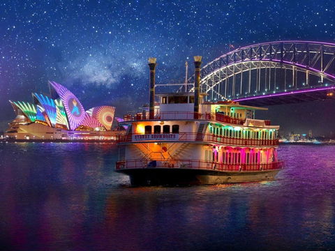 Vivid Sydney Dinner Cruise On Sydney Showboats - Foster Accommodation 0