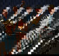 The Caxton Street Jazz Band in the Swigmore Hall at Robert Channon Wines - Foster Accommodation