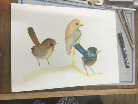 Ink & Watercolour Wash Illustration Workshop - Foster Accommodation 0