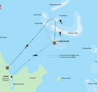 Fly to Green Island - Cruise Return - Foster Accommodation
