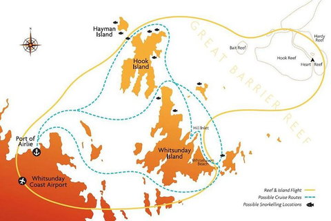 Reef And Island Scenic Flight From Airlie Beach - Foster Accommodation 0