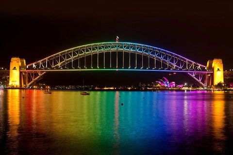 Vivid 90-Minute Sydney Harbour Small Group Catamaran Cruise - Foster Accommodation 3